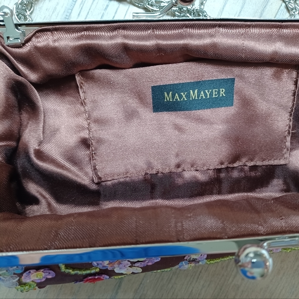 Gorgeous, Unique Vintage Max Mayer Sequin & Bead Clutch/Shoulder Bag - Picture 6 of 8